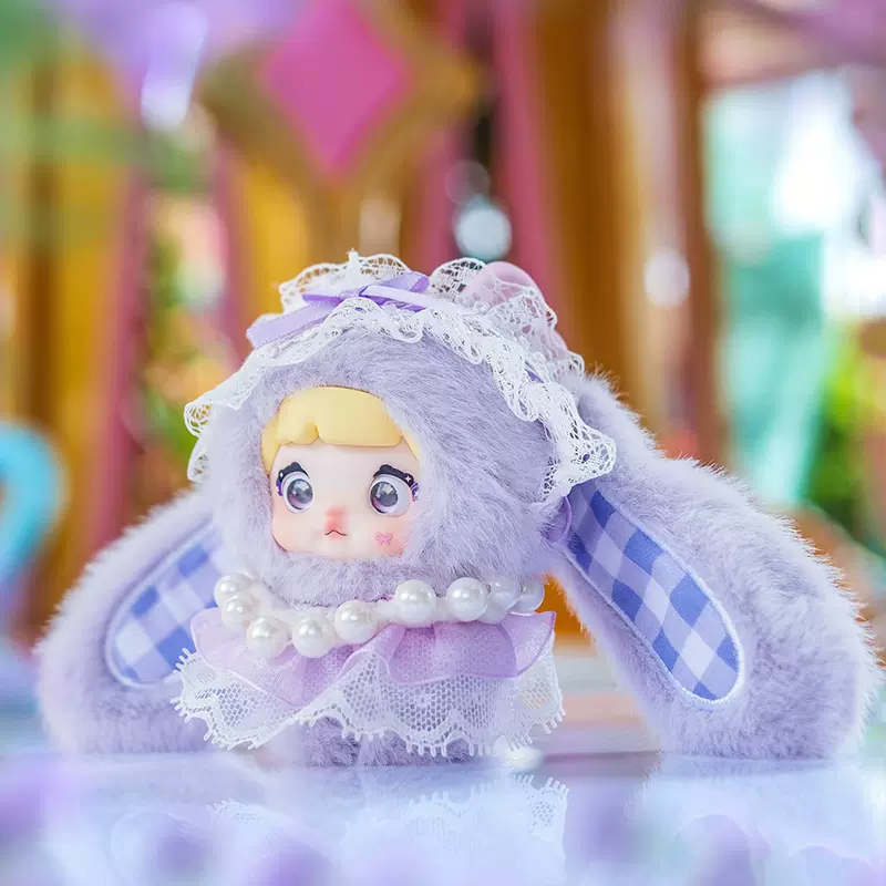 nommiV8 糯米儿米宝二代-甜心兔兔毛绒盲盒随机1个可爱兔兔公仔