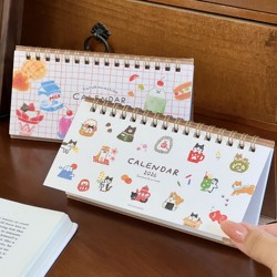 Japanese-Style 2026 New Limited Edition Year of the Horse Tea Pet Calendar Monthly Calendar Office Desk Ornament Desk Calendar