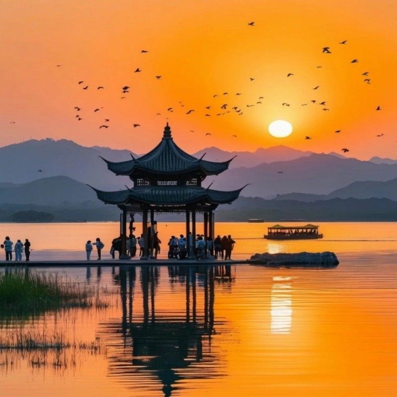 上海苏州乌镇杭州纯玩5日游2-6人团登明珠塔西栅南浔古镇西湖游船