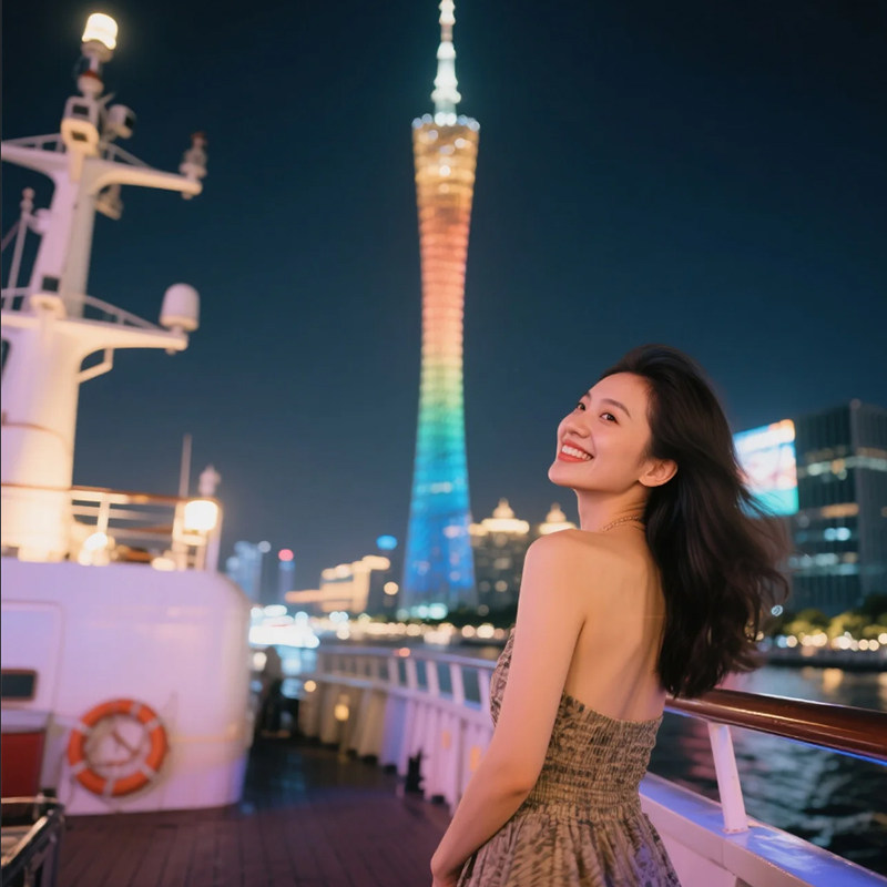 广州2日游2-6人团珠江夜游/登广州塔/陈家祠/黄埔军校/包车旅游