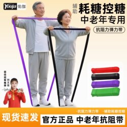 Youjia Elastic Band for Middle-Aged and Elderly People, Resistance Band for Fitness, Ankle Exercise, Thigh Muscle Rehabilitation, Strength Training