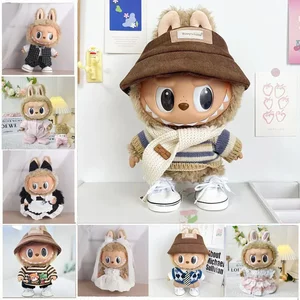 38cm Laboh Plush Doll Doll clothes for Labubu time to chill doll clothes

