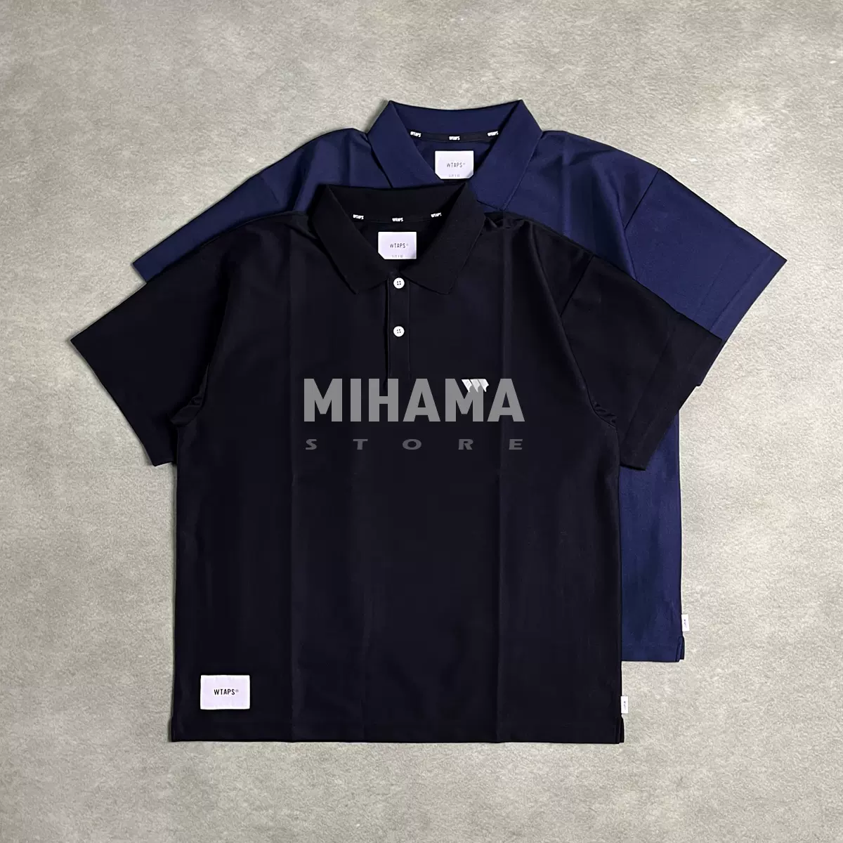 现货WTAPS ACADEMY 02/SS/POLY 刺绣速干短袖POLO衬衫25SS