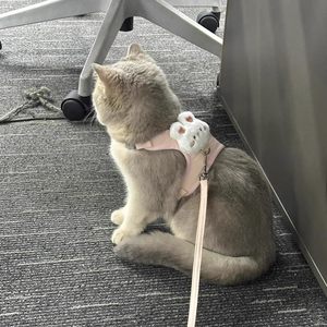 
Cat leash to prevent escape from going out, special vest type to prevent lost dog I-shaped harness, chest and back pet supplies