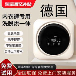 German Double-Cylinder Fully Automatic Washing Machine for Underwear and Socks, Mini Washing and Drying Machine with Two Tubs