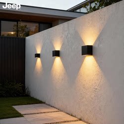 Solar Led Wall Washer Light with Human Body Sensor, Ambient Light for Villa Courtyard, Outdoor Waterproof Wall Decoration Light