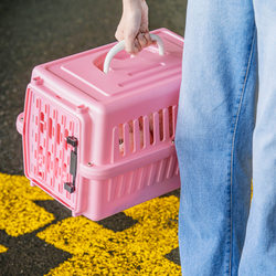 Pet Airline Transport Box, Small Cat Carrier, Car Cage for Kittens and Puppies, Portable Transport Cage, Airplane Cage
