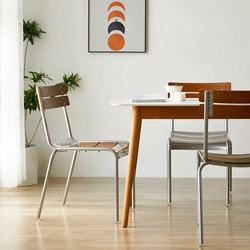 Metal industrial style dining chair hot sale