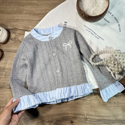 Early Spring Stylish Girls' Jacket, Spring Thin Cardigan for Children, Super Cute Little Jacket for Baby Girls, Infant Spring and Autumn Clothing