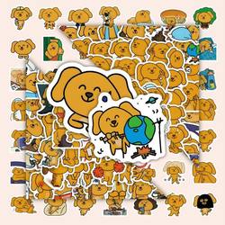 210 Popular Big Dumb Dog Emoji Stickers ins Cartoon Cute Decorative Waterproof Stickers for Phone Cases and Notebooks