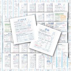 90Pcs Junior High School Physics Stickers Junior High School Physics Knowledge Point Decoration Notebook Hand Account Waterproof Sticker