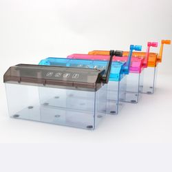 Small shredder a4 mini household hand shredder manual office shredder desktop strip shredder