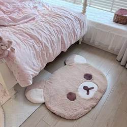 100 Express Delivery Items for Your New Home: Rilakkuma Carpet, Cartoon Cute Entrance Door Loop-Pile Floor Mat, Girly Heart Korean Style ins