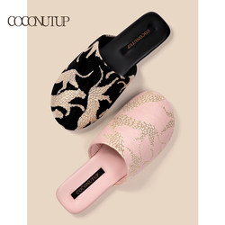 Couple Slippers for Women, Summer 2025 New Style, Indoor Home Closed-Toe Non-Slip Silent High-End Light Luxury Cotton Slippers for Men