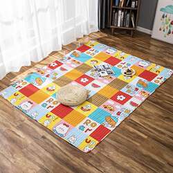 Pure cotton crawling mat foldable carpet floor mat cartoon children's play mat living room crawling mat tent mat machine washable