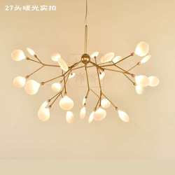 Modern j simple creative led firefly chandelier Nordic art personality dining room living room bedroom branch chandelier