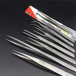 New direct-selling stainless steel tweezers pointed diy handmade hand account manicure Guka tweezers mobile phone repair tool clip