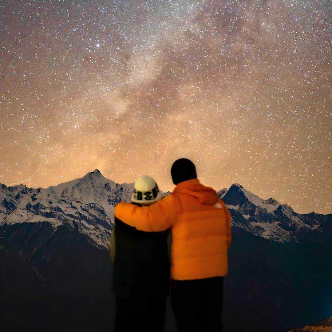 【2-8人徒步雪山登顶】哈巴雪山黑海湖4日纯玩白水台提供装备初级