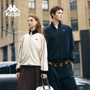 
Kappa Kappa back-to-back sports coat men's 2025 autumn new retro casual knitted cardigan women's tops
