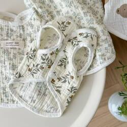 Forest-Style Cat and Dog Pet Clothes for Summer, Small and Medium-Sized Dogs Like Yorkshire, Anti-Shedding, Breathable, Thin Vest Cardigan