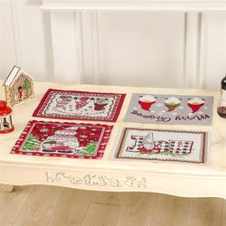 New Christmas home decoration supplies knitted cloth table runner creative Christmas tablecloth table decoration home decoration