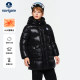 Navigare Italian small sailing boat boys and girls down jacket winter new children's white duck down thickened mid-length style