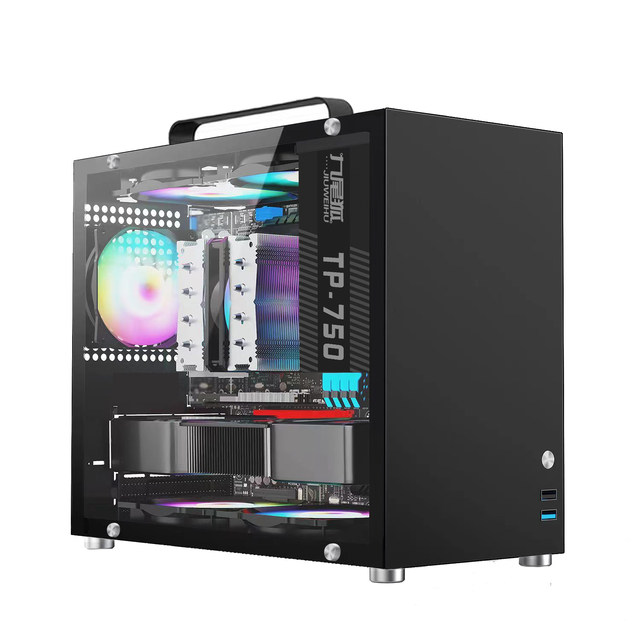 Jiuweihu H7 computer case desktop portable mini mini matx small main ...