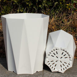 Resin Flower Pots, Plastic, High Aesthetic Value, Large Diameter for Living Room, Thickened Pots for Green Plants, Suitable for Bird of Paradise, Areca Palm, Money Tree