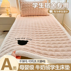 Winter Thickened Milk Velvet Mattress Pad 90X190 Student Dormitory Single Coral Velvet Bed Sheet Mattress Pad Quilt