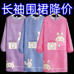 Long-Sleeved Apron for Women, Workwear, Outerwear Apron with Sleeves, Apron for Working Women, Full Coverage Apron for Young People