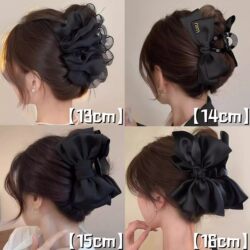 High-End Fugitive Princess 2026 New Large Double-Sided Bow Hair Clip, Elegant and Simple ins Style Shark Clip