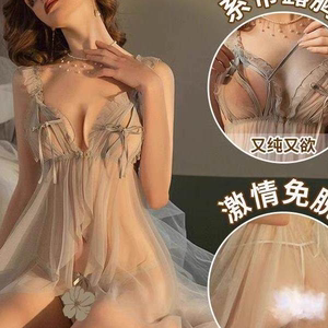 
Sexy lingerie 2026 new sexy lace hollow temptation open pajamas women pure desire jumpsuit revealing women's clothing
