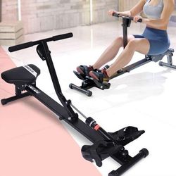 Household rowing machine simple foldable water resistance home indoor sports training fitness equipment magnetoresistive rowing machine