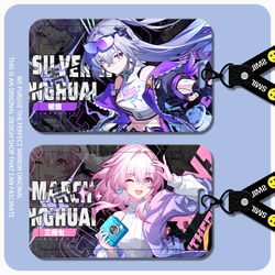 Silver Wolf Lv999 March 7 Danheng 2026 Carnival Merchandise Meal Card Holder, Access Card, Student Id Protector, School Badge, Elevator Card, Factory Card, High Aesthetic Value, Ins-Style