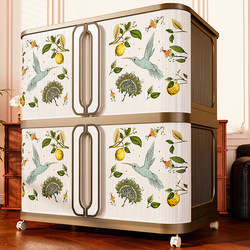 Miscellaneous Storage Cabinet, Multi-Layer Wall-Mounted Integrated Storage Cabinet, Baby Plastic Wardrobe