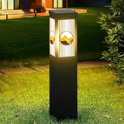 New direct selling LED solar square lawn lamp simple modern garden outdoor lawn lamp villa park view