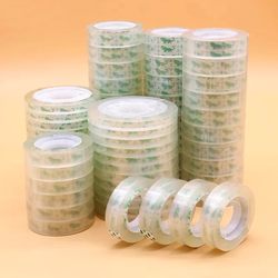 [New Product Flash Sale] Transparent Tape Small Size Stationery Tape for Students Transparent Small Tape Wholesale Direct from Manufacturer