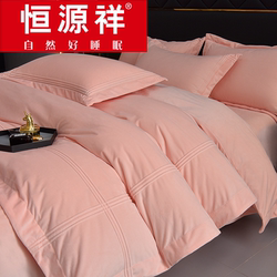 Hengyuanxiang Class a Milk Velvet Four-Piece Set Winter Double-Sided Thickened Baby Velvet Flannel Duvet Cover Warm Coral Velvet