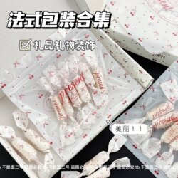 High-Quality French-Style Packaging Collection, Card-Making and Cultural Creative Packaging Bags, Gift Packaging, Self-Sealing Bags, Airplane Boxes