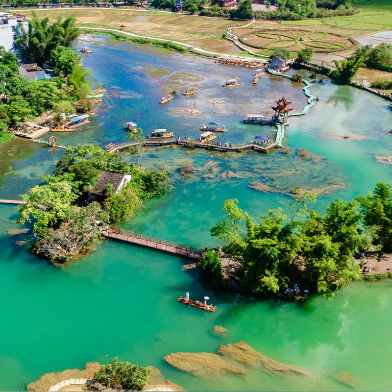 南宁往返崇左+百色|鹅泉+通灵峡谷+德天瀑布3日游2-6人纯玩小团