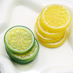 Simulated Lemon Slices, Plastic Fruit Model, Model House Decoration, Home Cabinet Photo Props, Creative Props, Fake Fruit Pieces