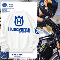 Nasa Husqvarna Motorcycle Sweatshirt Men's Autumn and Winter Jacket Off-Road Motorcycle Husqvarna Enthusiast Clothing