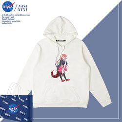 Nasa Xiaoming's Dragon Maid Hooded Sweatshirt for Men, Autumn and Winter, Yikona Kam Anime Peripheral Clothing, Fleece-Lined