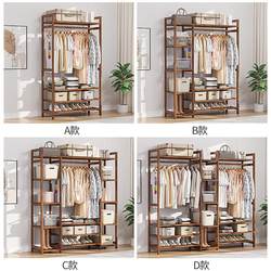 Bedroom Solid Wood Wardrobe Economical Storage Rack Room Hanger Floor Storage Coat Rack Storage kids Wardrobe