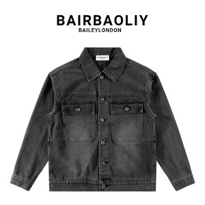 
BAIRBAOLIY men's clothing, autumn and winter new lapels, used for men's light luxury casual and versatile design, denim jacket