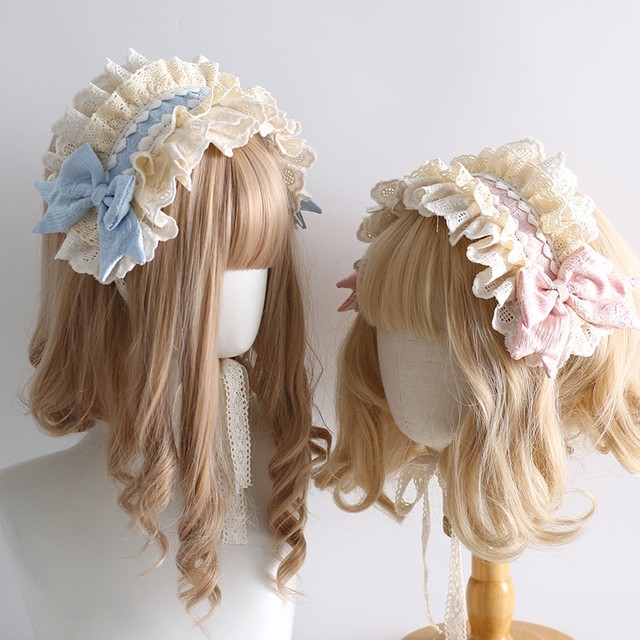 Multicolor original lolita hairband sweet lace bow cla cute ballet style can match the heart of a butterfly