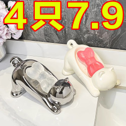 Drainage soap box household punch-free hand washing table soap box soap box bathroom soap drainage rack