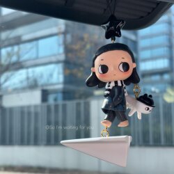 Bubble Mart Nyota Series Car Rearview Mirror Pendant, High-End Car Interior Decoration, Gift for Girls