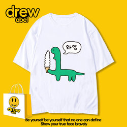 Drew Joguman Collaboration Short-Sleeve T-Shirt for Men, Summer 2025 New Model, Bragio Anime Clothing Trend