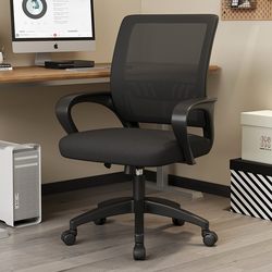 Comfortable Office Chair for Long Sitting, Home Use, Adjustable Computer Chair with Swivel Wheels, Lumbar Support, Staff Chair, Conference Chair, Workstation Chair